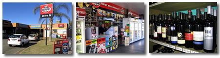 Bottle Shop drive through under the one roof